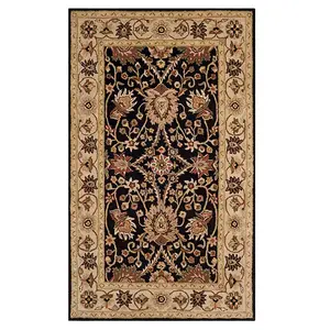 Античный ковер Марго Safavieh, черный, 107x107 см, круглый