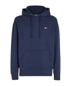 Синие хлопковые худи свободного кроя Tommy Jeans, синий