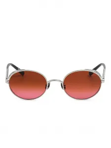 Солнцезащитные очки в круглой оправе Matsuda, белый