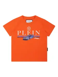 Футболка cars racing из джерси Philipp Plein, оранжевый