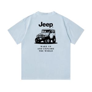 Футболка унисекс Crew Neck Moderate Jeep, sky синий