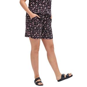 Женские шорты мягкой вязки Ellos больших размеров с карманами, цвет Black Pink Frost