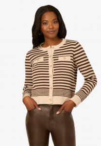 Кардиган Adrianna Papell Cardigan, Cream Dark Brown/Brown