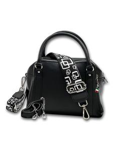 Кожаная сумка через плечо, городская сумка Florence, черная, примерно 22 см Florence