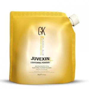 GK HAIR Global Кератиновый осветляющий порошок 17,6 жидких унций 500 г Защита от пектина Отбеливатель от пыли Быстродействующая синяя основа Идеальная вязкость