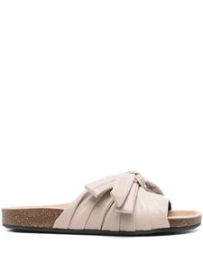 Вьетнамки JW Anderson bow flat slides, нейтральный