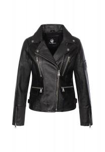 Кожаный пиджак Rock Creek, черный