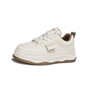 Кроссовки GEMEIQ Skateboarding Shoes Women's Low-top, бежевый/черный