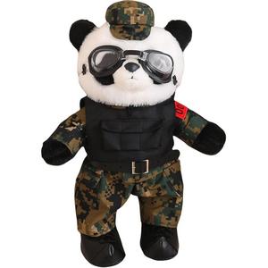 Плюшевая игрушка милый дизайн панда армия, заяц плюшевая кукла высота 35см Love of wormwood, коричневый