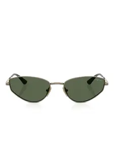 Солнцезащитные очки с геометрической оправой Vogue, серый