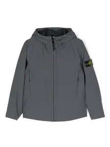 Куртка на молнии с логотипом Compass Stone Island Junior, синий