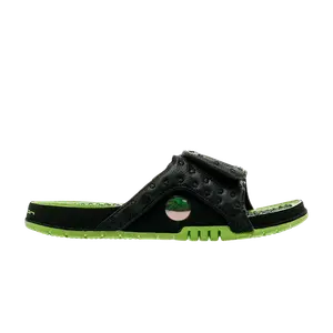 Кроссовки Air Jordan Jordan Hydro 13 Retro Slide 'Black Green', черный
