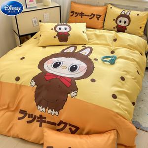 Disney Комплект постельного белья 1,8 м, 4 предмета: пододеяльник 200x230 см, простыня, наволочки, цвет Potato Chip Rabbit