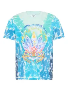 Футболка с короткими рукавами и эффектом тай-дай Casablanca Kids, синий