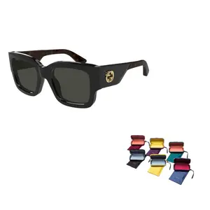 Солнцезащитные очки квадратной формы GUCCI, черный