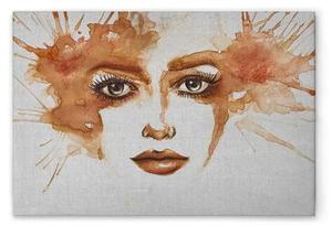 Картина на холсте A.S. Création Watercolor Face 1 цвет grauorange