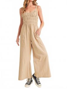 Ленни Смокд комбинезон в бежевом AEMI + CO