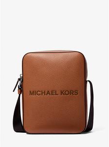 Сумка-Мессенджер из шагреневой кожи с тисненым логотипом Cooper Michael Kors, коричневый