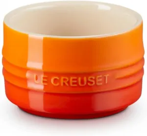 Блюдо керамическое Le Creuset с прямыми стенками, 200 мл, оранжевый