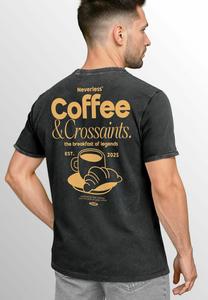 Футболка с принтом VINTAGE Neverless, антрацит