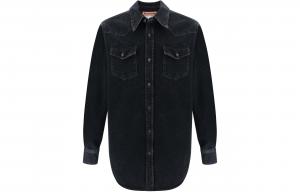 Рубашка Long Sleeved Buttoned Shirt Acne Studios, черный