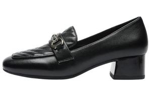 Лоферы женские черный Aokang