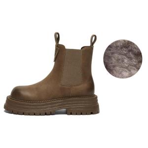 Ботильоны женские Basto, цвет Black Fleece-lined