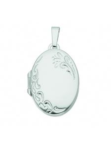 Adeliás Женский кулон-медальон из серебра 925 пробы