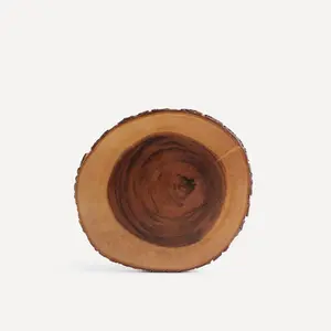 Разделочная доска из дерева акации с корой El Corte Inglés, темно-коричневый