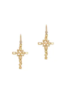 Серьги Anna из желтого золота с цитринами DOLCE & GABBANA, золотой