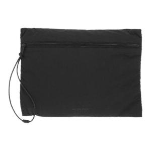 Bottega Veneta Нейлоновый клатч женский черный