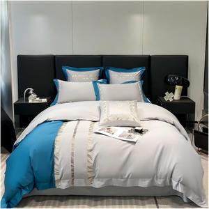 YIZUFU Комплект постельного белья из египетского хлопка сатиновое переплетение 1200 нитей