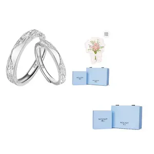 MOLADY Серебряное парное кольцо unisex