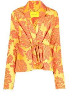 Marques'Almeida жакет с цветочным принтом, желтый