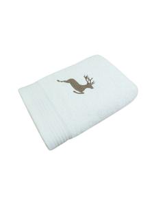Framsohn Комплект из 2 банных полотенец из махровой ткани "Олень" белого цвета - (Д) 140 x (Ш) 67 см