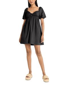 Короткое платье из поплина The Good Journey, черный