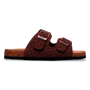 Сандалии Roxy Mannae с пряжкой, коричневый