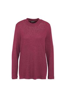 Короткий размер: приятная мягкая рубашка с блестящими камнями Goldner, мультиколор