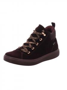 Утепленные ботинки для девочек TEX фиолетового цвета Supremo