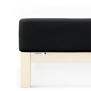 Простынь на подгонке schlafgut Casual, 160x25x200 см цвет off-black