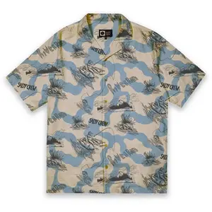 Рубашка с коротким рукавом Salty Crew River rats fill, бежевый