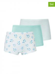 Schiesser Комплект из 3 штук: боксерские трусы белого/бирюзового цвета