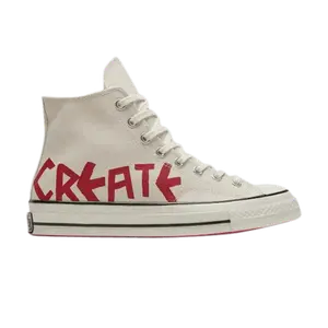 Кроссовки Converse Chuck 70 High 'Create Future - Parchment', белый