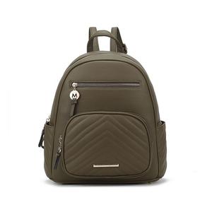 Женский рюкзак из веганской кожи Mkf Collection Romana от Mia K MKF Collection, цвет Olive