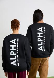 Толстовка Alpha Industries BACK PRINT CREWNECK UNISEX, Black