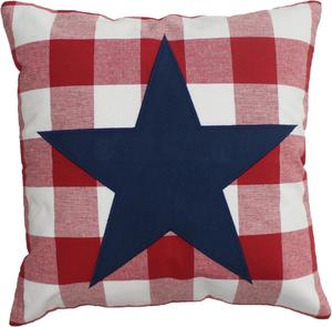 Home Collections by Raghu Подушка Americana Star из хлопка в красно-бело-синей расцветке Americana Star