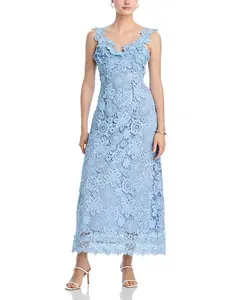 Платье-Макси с кружевом цвета орхидеи Waimari, синий