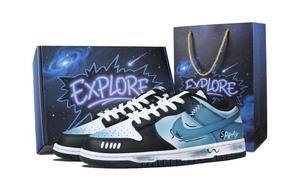 Nike Кроссовки для скейтбординга Dunk Fantasy Abrasion Resistant Low top Unisex Blue