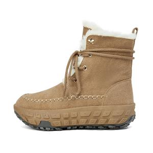 ZGR Теплые короткие зимние ботинки, увеличивающие рост, женские, цвет Camel