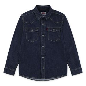 Levi's Kids Рубашка на пуговицах Regular fit в темно-синем цвете